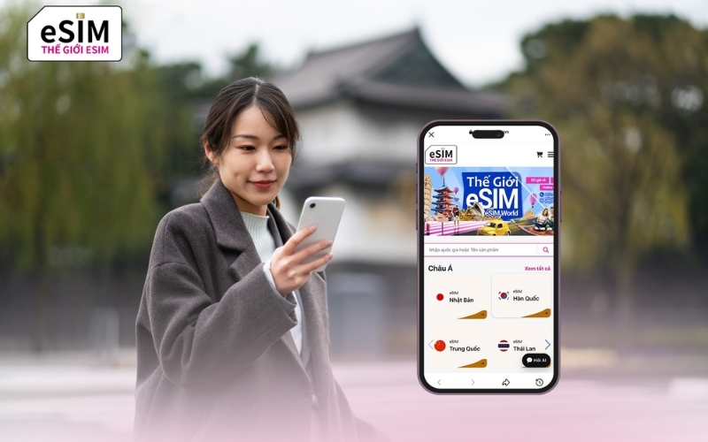 Thế giới eSIM cung cấp eSIM Giá rẻ nhờ số hóa QR và sóng 5G khỏe từ nhà mạng lớn.